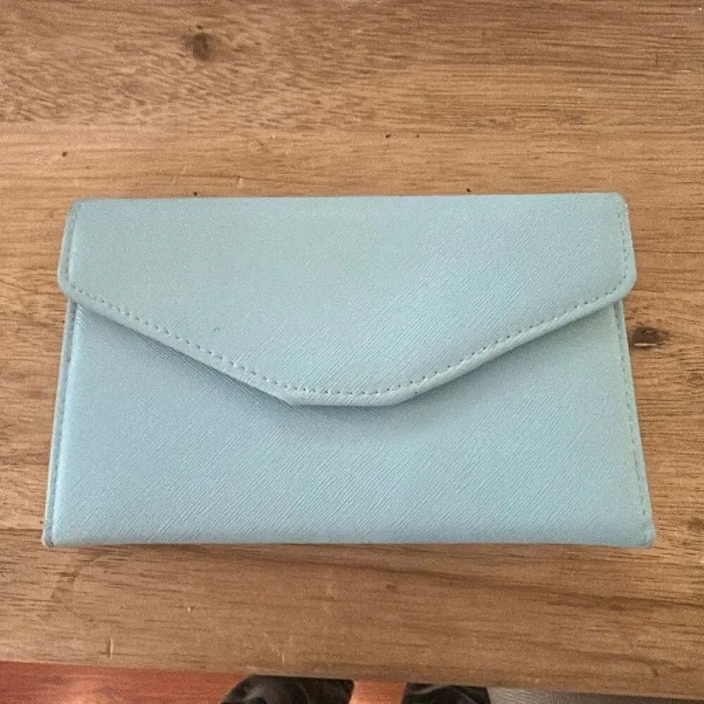 Zoppen travel wallet turquoise blue passport holder